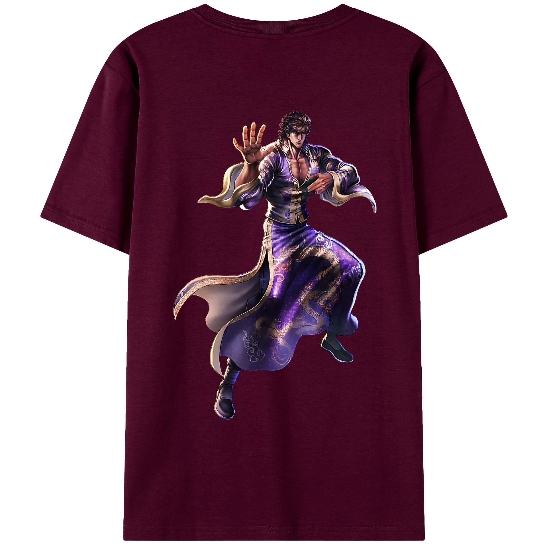 （画像用） 北斗の拳 Fist of the North Star レディース半袖Tシャツ(バックプリント)